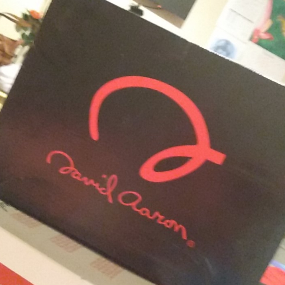 Black chunky heel faux suede Size 8 Ankle Booties